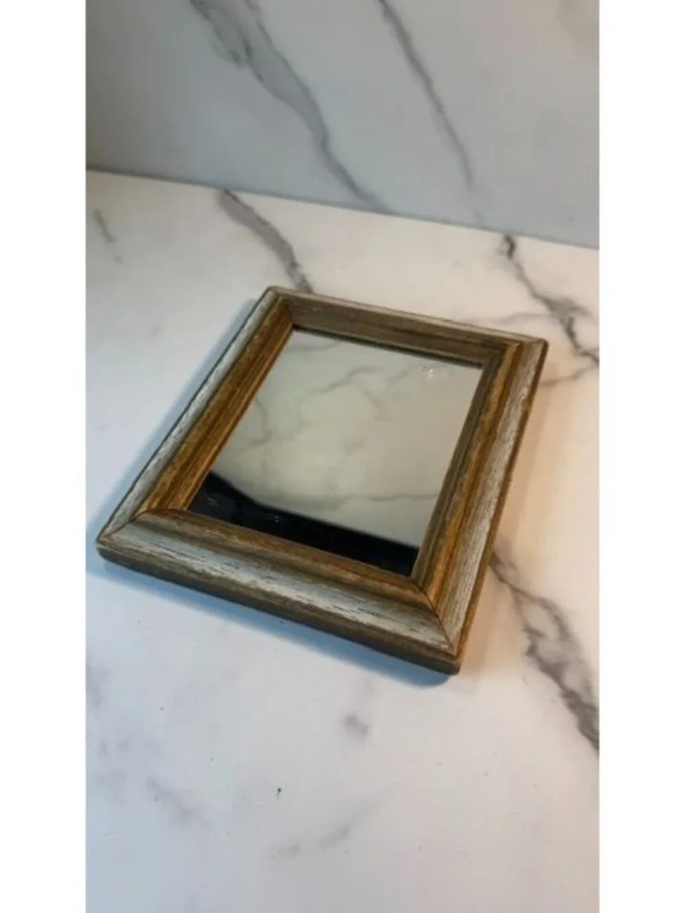Wood-framed Antique Mirror
